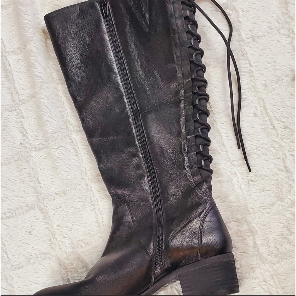 Steve Madden Black Leather Boots
